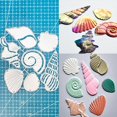 thumbnail image 1 of Plantilla de troquel de corte con diseño de concha marina para tarjetería y scrapbooking, 1 of 9