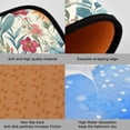thumbnail image 3 of Dailycode 2 Pcs Kitchen Rug Set Non Slip Absorbent Soft Floor Mats for Kitchen Bathroom Watercolor Blooming Wildflowers 19.7"x27.6"+19.7"x47.2", 3 of 7