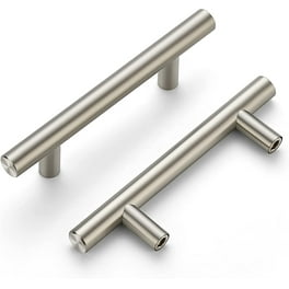 Brushed Nickel Cabinet Hardware Kitchen Cabinet Pulls 15 Pack -Homdiy HD201SN 3-3/4 in Hole Centers T Bar Cupboard Drawer Pulls Stainless Steel - Free same Day Delivery