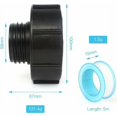 thumbnail image 5 of Adaptador IBC S100x8 a S60x6 Reducción con cinta de PTFE, grifo de tanque de 1000L Adaptador de tanque IBC para válvula de barril de tanque de agua de lluvia, 5 of 5