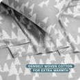 thumbnail image 4 of Bare Home Luxury 100% Cotton Flannel King Sheet Set, Deep Pocket, 4-Piece, Winter Trees, 4 of 9