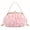 Pink, variant on REMANLAND Women's 3D Floral Evening Handbag with Pearl-Style Handle, Frame Clasp and Chain Strap