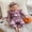 Purple, variant on Baby Girls Halloween Outfits Adorable Letter Pumpkin Embroidery Long Sleeve Romper and Elastic Waist Pants Headband Set