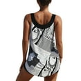 thumbnail image 3 of DYMADE Women's Two Piece Bathing Suits Geometric Floral Print Swimsuits Sets Tankini Swimwear, 3 of 3