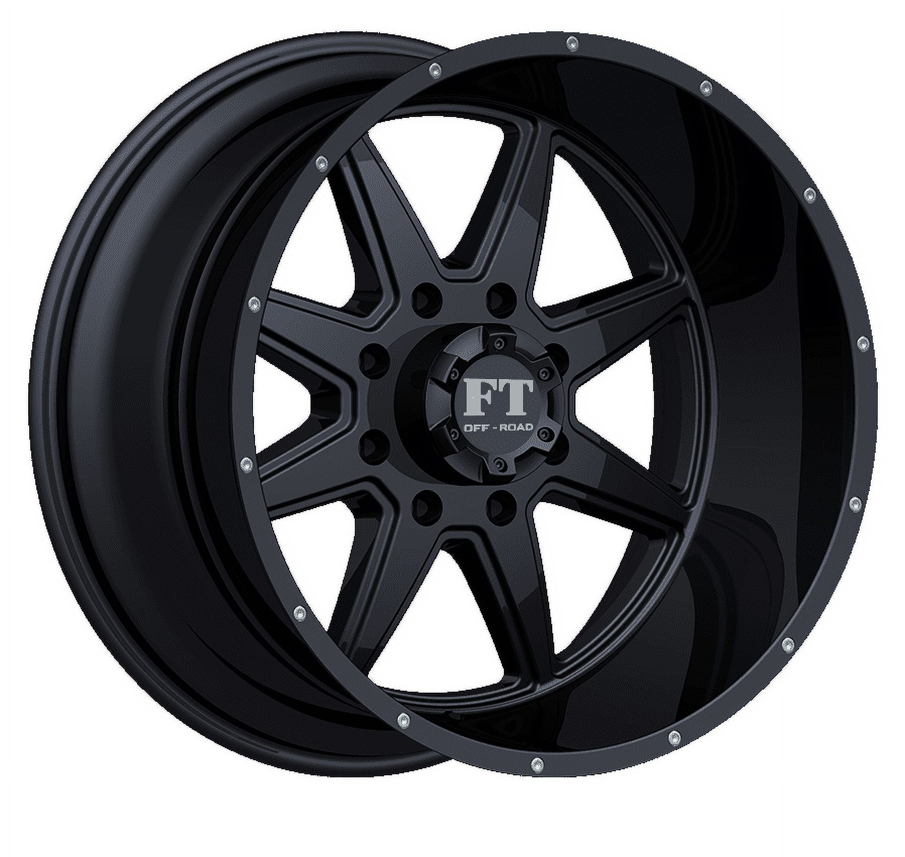 20x12 Dropstars 652BM Satin Black Wheel 5x5.5/5x150 -44 - Walmart.com
