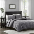 thumbnail image 1 of Madison Park Harper 3 Piece Coverlet Set Grey FullQueen, 1 of 3