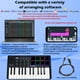 thumbnail image 2 of Teclado MIDI M-VAVE de 25 teclas y 8 almohadillas de batería retroiluminadas con Keytar, 2 of 9