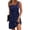 Black/Star Blue, variant on Ekouaer Nightgowns for Women 2 Pack Sleeveless Sleepwear Tank Sleep shirts Chemise Nightshirt