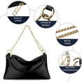 thumbnail image 5 of Kwuty Women Satin Evening Handbag Wedding Prom Clutch Purse Formal Cocktail Party Clutches Shoulder Bag with 2 Bag Chains, 5 of 9
