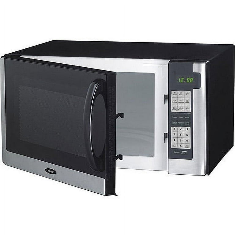 Oster OGG61101 1.1 cu. ft. 1000W Digital Microwave Oven, Stainless Steel &  Black, 1 - Fry's Food Stores