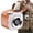 Orange, variant on JEBTBFZE Mini Camera Portable Fan with Lanyard, 199-Speed USB Rechargeable Neck & Handheld Fan with LED Display for Travel Office (White)
