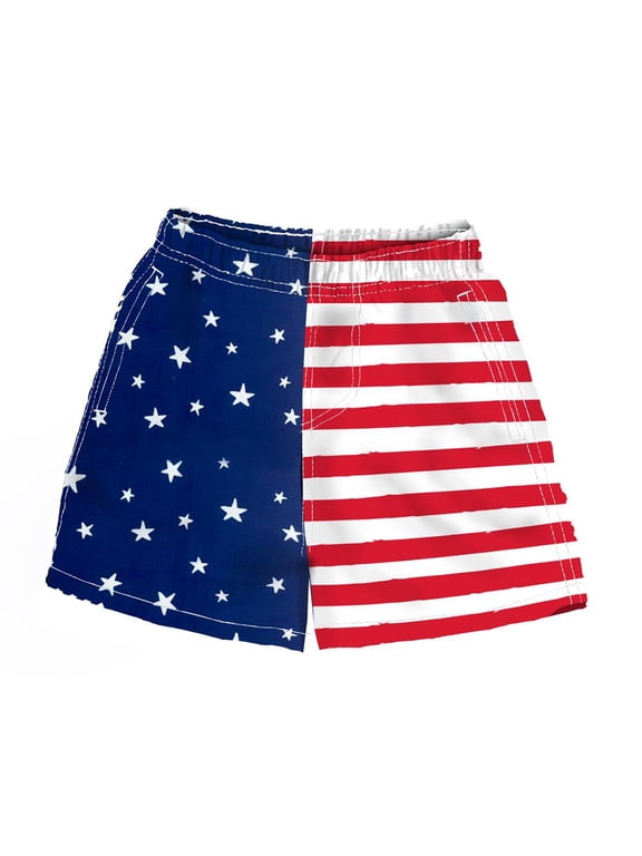Toddler Swim Shorts Fast Dry Fun Print, USA, Size: 3T, Uzzi Active Wear