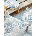 thumbnail image 2 of Outdoor Pillow Covers Throws Gradient Ocean Blue Grey Coral,Waterproof Pillow Cases Pack of 2 Summer Sealife on White,Durable Cushion Cover Pillowcase for Patio Balcony Couch Garden, 2 of 7