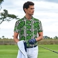 thumbnail image 3 of Fotbe Palm Greenery Camiseta Polo de Golf para Hombre con Estampado – Camisa Deportiva Transpirable con Cuello Abotonado-Medium, 3 of 6