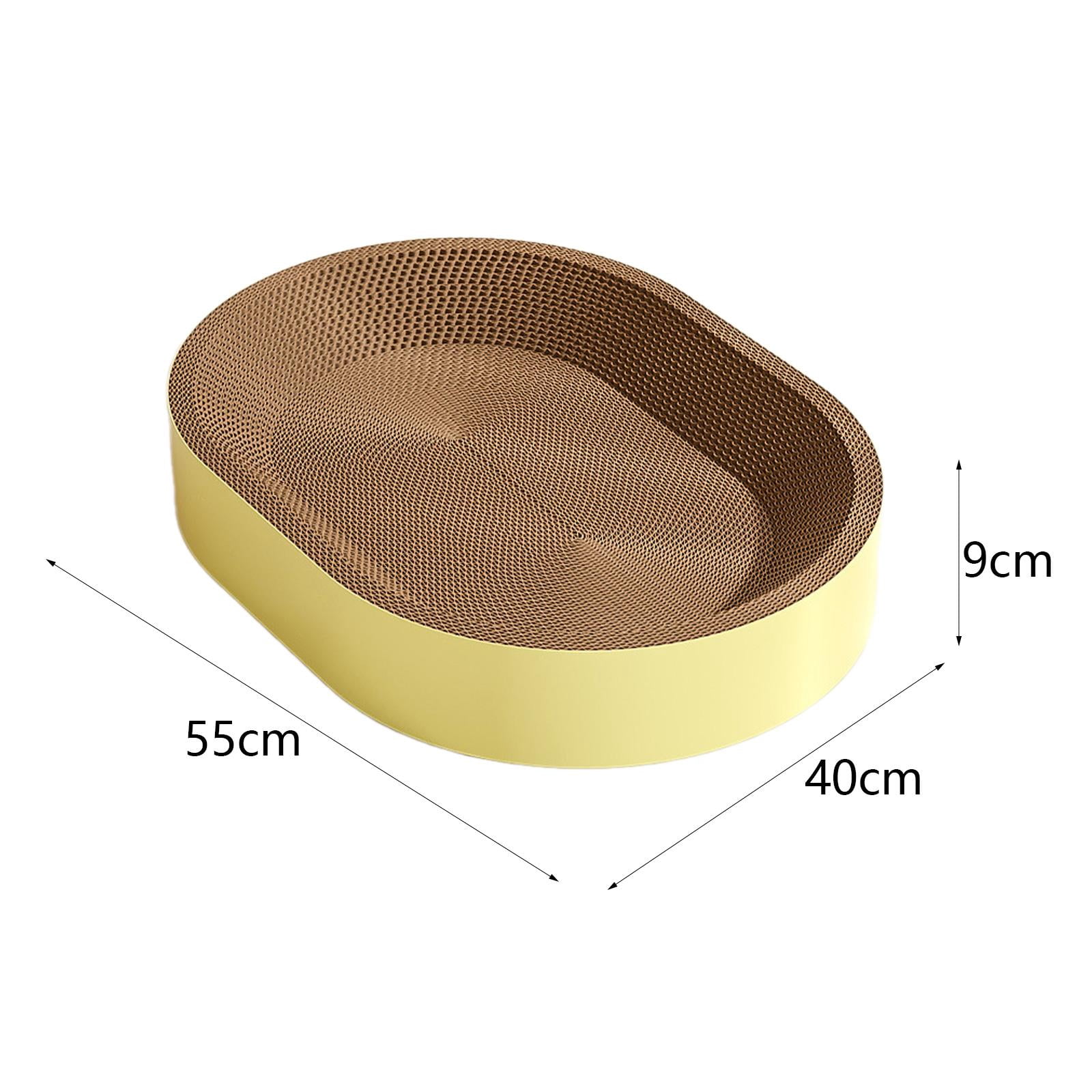 Stgfyxgs Cat Scratcher Cardboard Scratch Pad ounge Sleeping for Indoor Cats Furniture Protector Rest Corrugated Scratching Board L Yellow