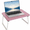 Pink, variant on Artmeer Foldable Lap Desk for Bed and Couch, Portable Breakfast Serving Tray with Folding Legs, Bamboo Laptop Table, Bed Desk and TV Tray for Eating, Reading, Writing, Natural