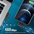 thumbnail image 5 of Usb-C 3.1 Type-C To Left Right Angled 90 Degree Usb 2.0 Data Cable with Sleeve for Tablet & Phone 15, 5 of 5