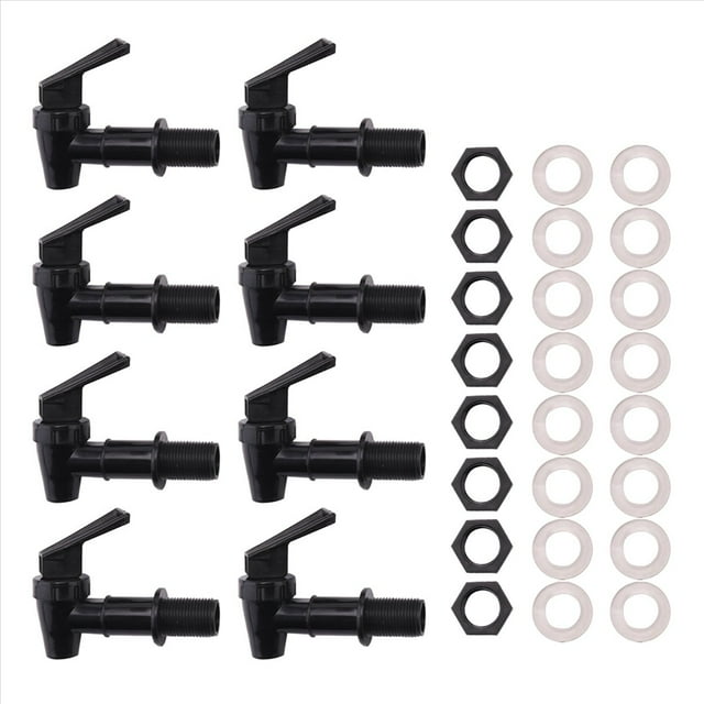 8 Piezas Grifo Enfriador de Repuesto Juego de Grifo Dispensador, Jarra de Botella de Agua Dispensador de Bebidas de Agua con Pico Reutilizable C
