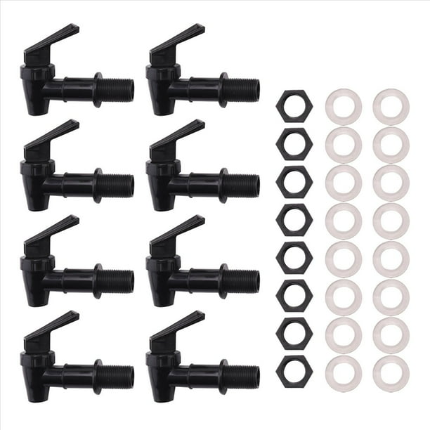 8 Piezas Grifo Enfriador de Repuesto Juego de Grifo Dispensador, Jarra de Botella de Agua Dispensador de Bebidas de Agua con Pico Reutilizable C