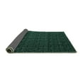 thumbnail image 2 of Ahgly Company Indoor Round Abstract Turquoise Blue Modern Area Rugs, 8' Round, 2 of 4