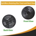 thumbnail image 2 of Replacement for Bissell Left Rotating Disc fits for Spinwave Hard Floor Spin Mop with 2 Soft, 2 Scrubby Pads Compare to Parts 1611579, 2 of 6