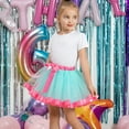 thumbnail image 6 of JSGEK 5-8 Years Kids Toddler Tulle Tutu Skirt Soft Skirt for Princess Brithday Party Regular Fit Summer Swing A Line Skirt Comfort Multicolor Little Girls' Casual Skirtes Blue, 6 of 9