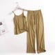 thumbnail image 1 of Pijama Sexy para Mujer, traje de pantalón y camisa con tirantes, ropa de dormir cómoda, Modal, fina, Verano, 1 of 5