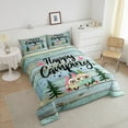 thumbnail image 4 of Erosebridal Cartoon Car Comforter Sets Queen Size,Happy Camping Bedding Queen Comforter Set,Lodge Cabin Bedding Sets Queen with Comforter,Breathable Boys Bedroom Decor,Reversible,3 Pieces, 4 of 8