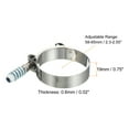 thumbnail image 2 of Unique Bargains T-Bolt Hose Clamps with Spring, 4 Pack Stainless Steel Adjustable Worm Hose Clamp for 2' Hose ID, 2 of 5