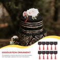 thumbnail image 3 of Raindrops 12pcs Graduation Party Centerpieces Paper Red Grad Decorations for Festive Atmosphere, 3 of 8