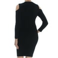 thumbnail image 4 of bar III Womens Textured Bodycon Dress, Black, X-Small, 4 of 4