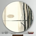 thumbnail image 3 of Designart 'Forest Silhouette I' Geometric Metal Circle Wall Art, 3 of 3