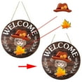 thumbnail image 6 of Interchangeable Highlands Cow Welcome Sign - 35 Pcs Magnetic Front Door Decor Set with 17 Swappable Hats & Seasonal Pieces for Farmhouse, Holiday, Christmas & Halloween Decorating, 6 of 6