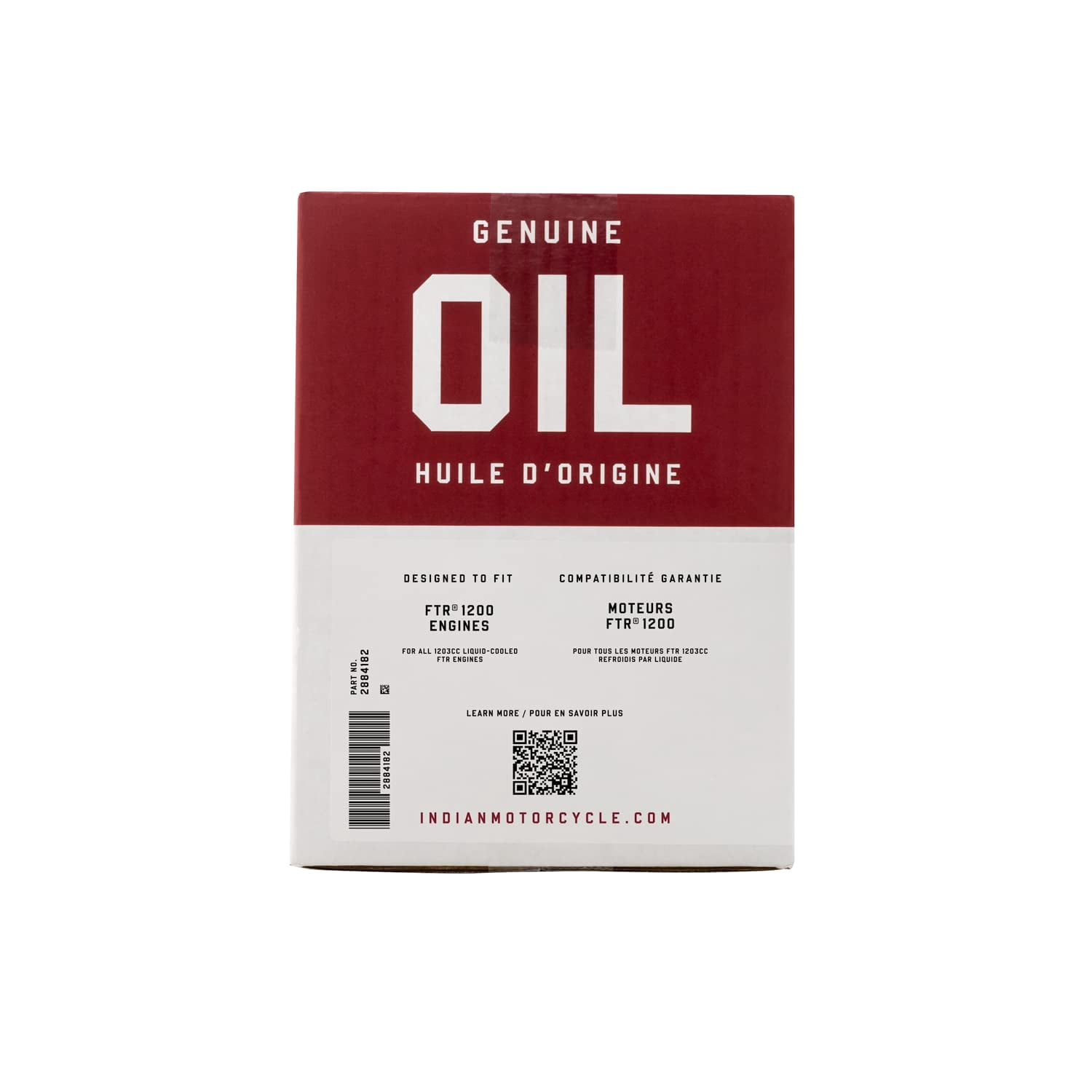 Indian Motorcycle Oil Change Kit for Specific FTR Models Including 1200, S, Rally, Sport, Carbon and More, Includes 4 Quarts 15W-60 Full Synthetic Oil, 1 Oil Filter, 2 Washers - 2884182