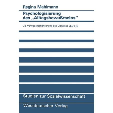 ISBN 9783531122014 product image for Studien Zur Sozialwissenschaft: Psychologisierung Des 