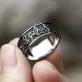 thumbnail image 2 of ZMY Home Rings Stainless Steel Jewelry Viking Norse Celtic Knot Rune Fenrir Wolf Rings (7), 2 of 6