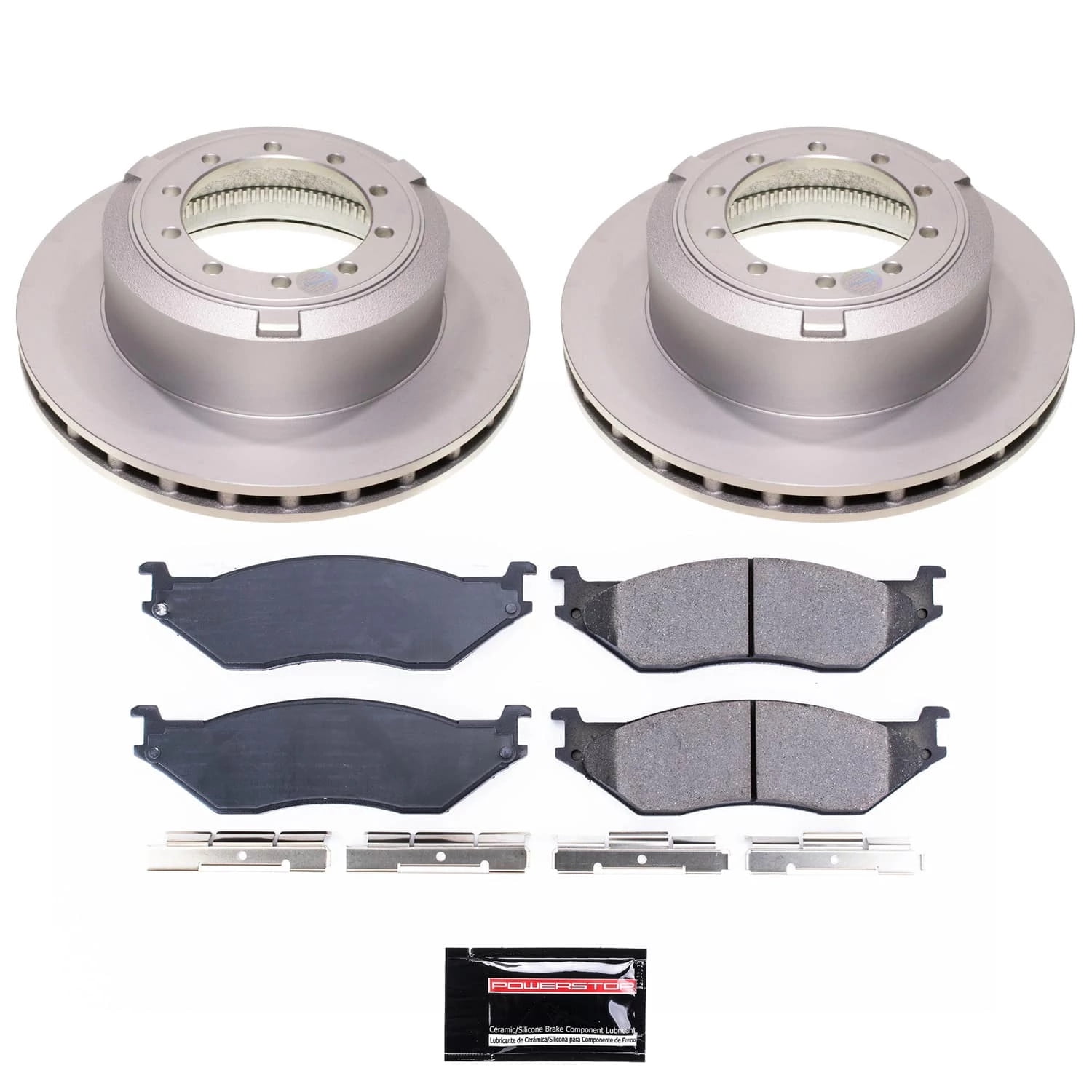 PowerStop Rear Geomet Coated Brake Rotor and Pad Kit Fits: FORD Select Models CRK6410