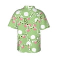 thumbnail image 3 of Uemuo Cute Frog2 Printed Regular Fit Short Sleeve Casual Hawaiian Shirt for Men,Aloha shirt,Tropical shirt,Floral print shirt,Vacation Beach shirt-XX-Large, 3 of 9