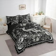thumbnail image 3 of Homewish Teens Safari Deer Bedding Comforter Set 7pcs,Boho Starry Sky Queen Bedding Sets Super Cozy,Chic Floral Flowers Queen Sheet Sets,Lightweight Room Decor,Reversible, 3 of 8