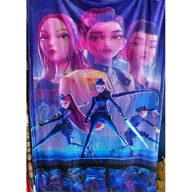Exclusiva! Cobija Frazada Ultra Suave K-Pop Demon Hunters