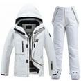 thumbnail image 2 of Women's Ski Jackets and Pants Set Men Snowboard Jacket Windproof Waterproof Snowboard Jacket Bibs Two Piece Ski Suits, 2 of 3