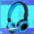 thumbnail image 4 of Back to School Gifts under $5 Wireless Bluetooth Headphones Over Ear With Light And Mic 8 Hours Of Use Foldable Headset on Clearance, 4 of 7