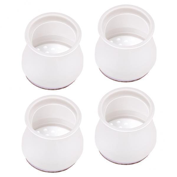 2x Patas de silla de silicona tapas protectoras de -Juego de 4 de protección de silicona con almohadilla de fieltro almohadillas de silla Sunnimix Protectores de suelo para piernas