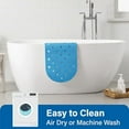 thumbnail image 7 of Rubber Bathtub Mat Shower Mat Non-Slip, 31x14 Inch, Bath Tub Floor Mat with Suction Cups and Drainage Holes, Blue, 7 of 7