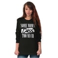 thumbnail image 4 of Some Moms Cuss Too Much Funny Mother Women Plus Size Long Sleeve Graphic Tee Brisco Brands 3X, 4 of 5