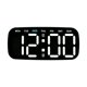 thumbnail image 5 of Reloj despertador digital de sobremesa con dos configuraciones de alarma, visualización de fecha y día de la semana, reloj de mesa LED. Negro, 5 of 9