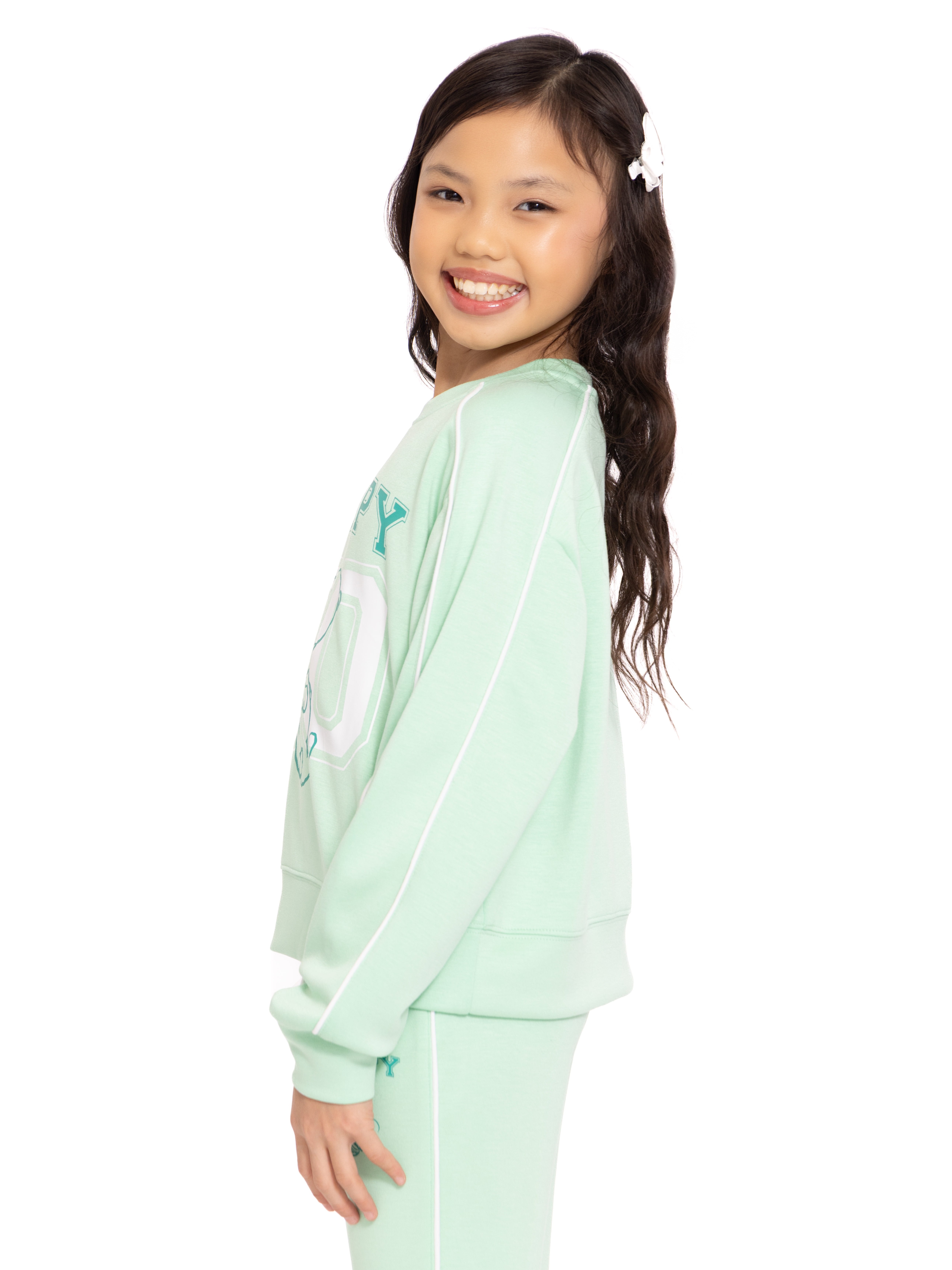 Snoopy Toddler & Big Girls Active Graphic Sweatshirt with Long Sleeves, Sizes 12M-12