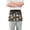 Bulldog with Scarf, variant on Bulldog with Scarf Server Apron with 3 Pockets Waterproof Waitress Waist Short Apron for Man Woman 12 Inches
