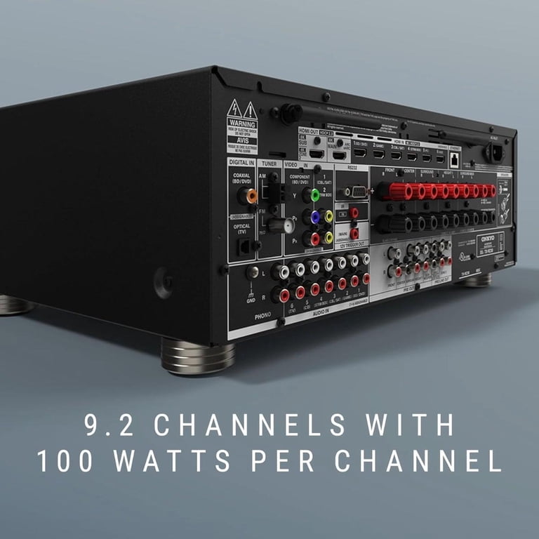 Onkyo, AV Receiver, TX-RZ30, 9.2-Channel 8K/4K Network Black