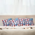 thumbnail image 3 of Ambesonne Anchor Throw Pillow Cover 4 Pack, Vintage Anchor Design, 24", Blue Red White, 3 of 6